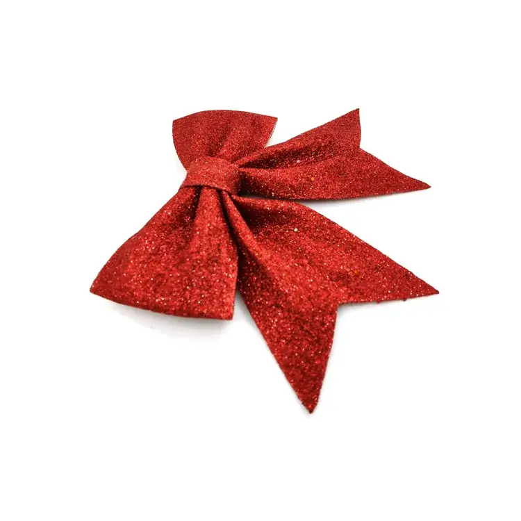 Sparkly Pink Bow Christmas Tree Decor — feature 12