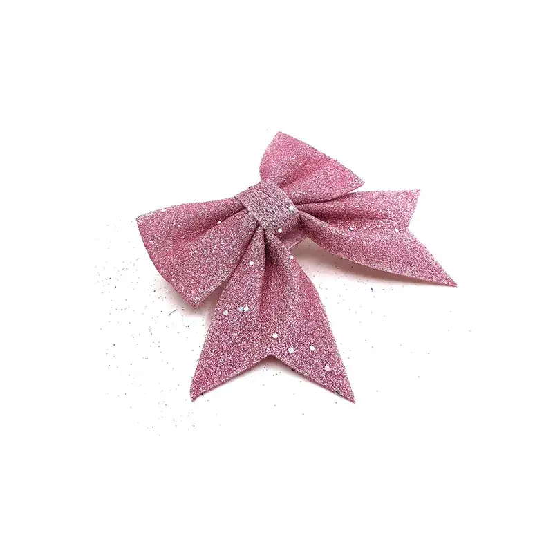 Sparkly Pink Bow Christmas Tree Decor — feature 15