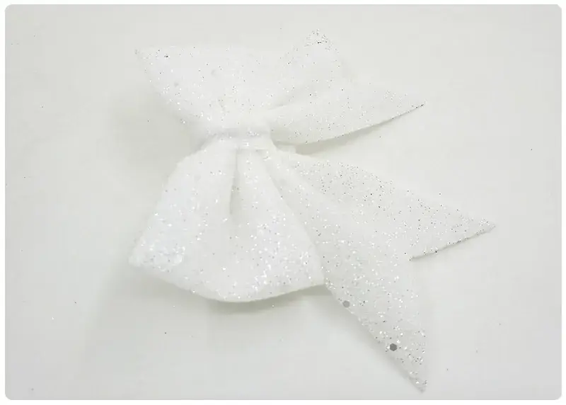 Sparkly Pink Bow Christmas Tree Decor — feature 16