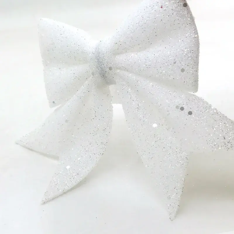 Sparkly Pink Bow Christmas Tree Decor — feature 19