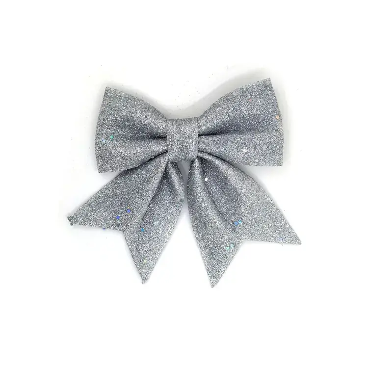 Sparkly Pink Bow Christmas Tree Decor — feature 20