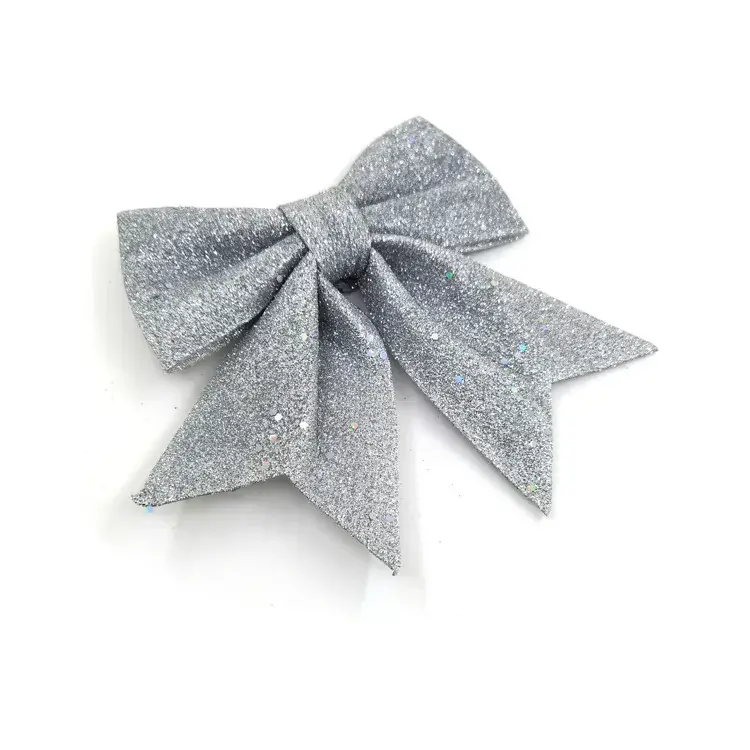 Sparkly Pink Bow Christmas Tree Decor — feature 21