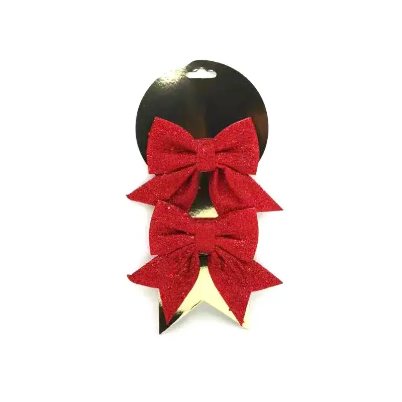 Sparkly Pink Bow Christmas Tree Decor — feature 4