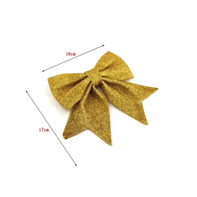 Sparkly Pink Bow Christmas Tree Decor — feature 6
