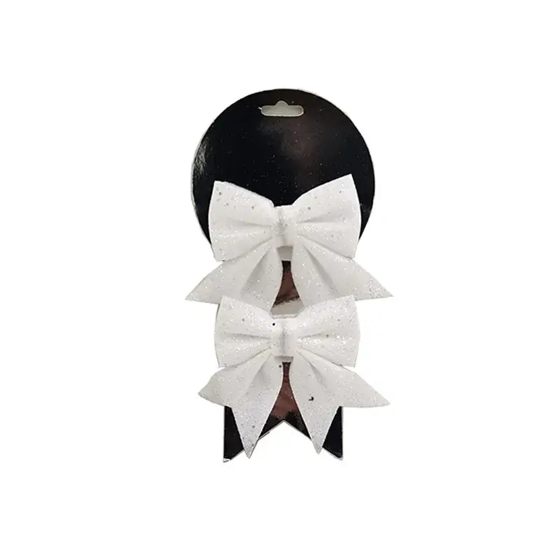 Sparkly Pink Bow Christmas Tree Decor - Image 5