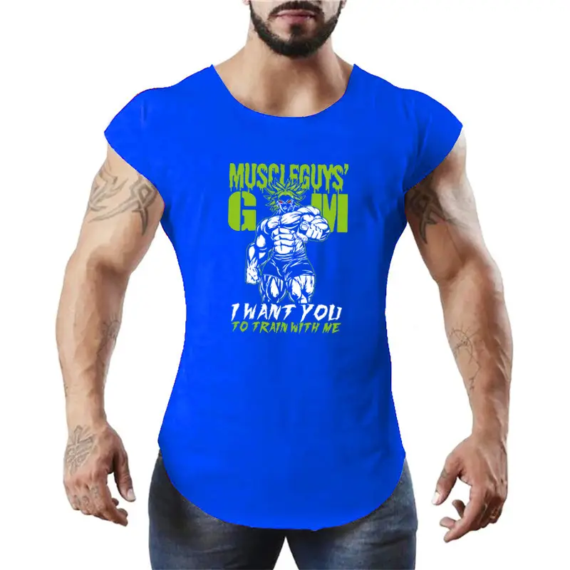 Men's Black Muscle Guy Bat Sleeve Vest Super Arthur Graphic - Image 3