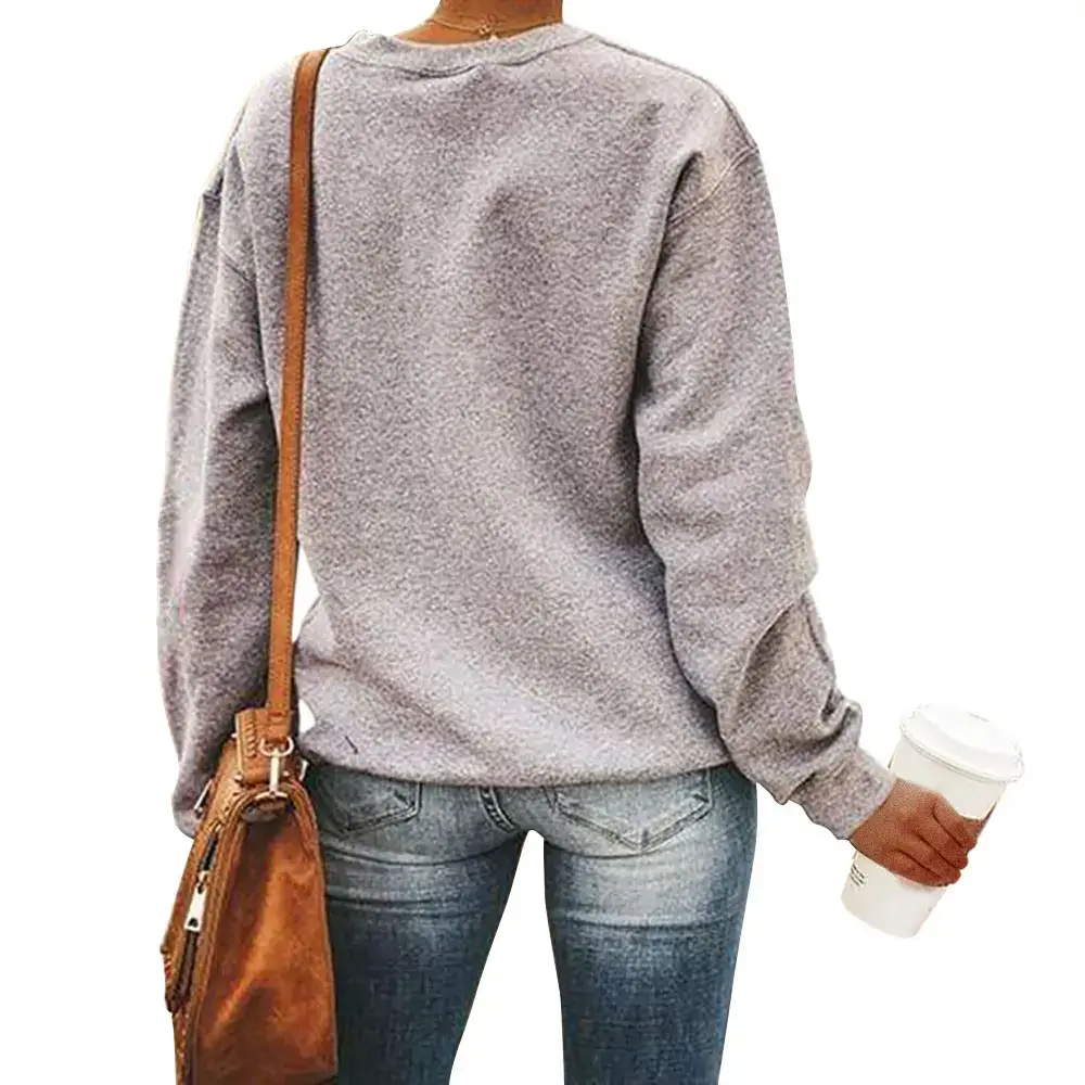 Women's Hallmark Christmas Car Tree Sweater Round Neck Long Sleeve - Image 4