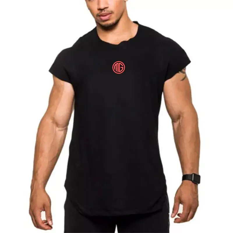 Men's Gray Muscle Vests Summer Wear Gym Vest