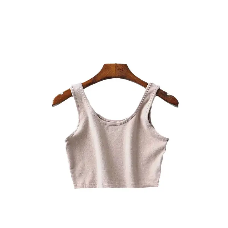 Women's White U-Neck Sports Vest Summer - Image 10