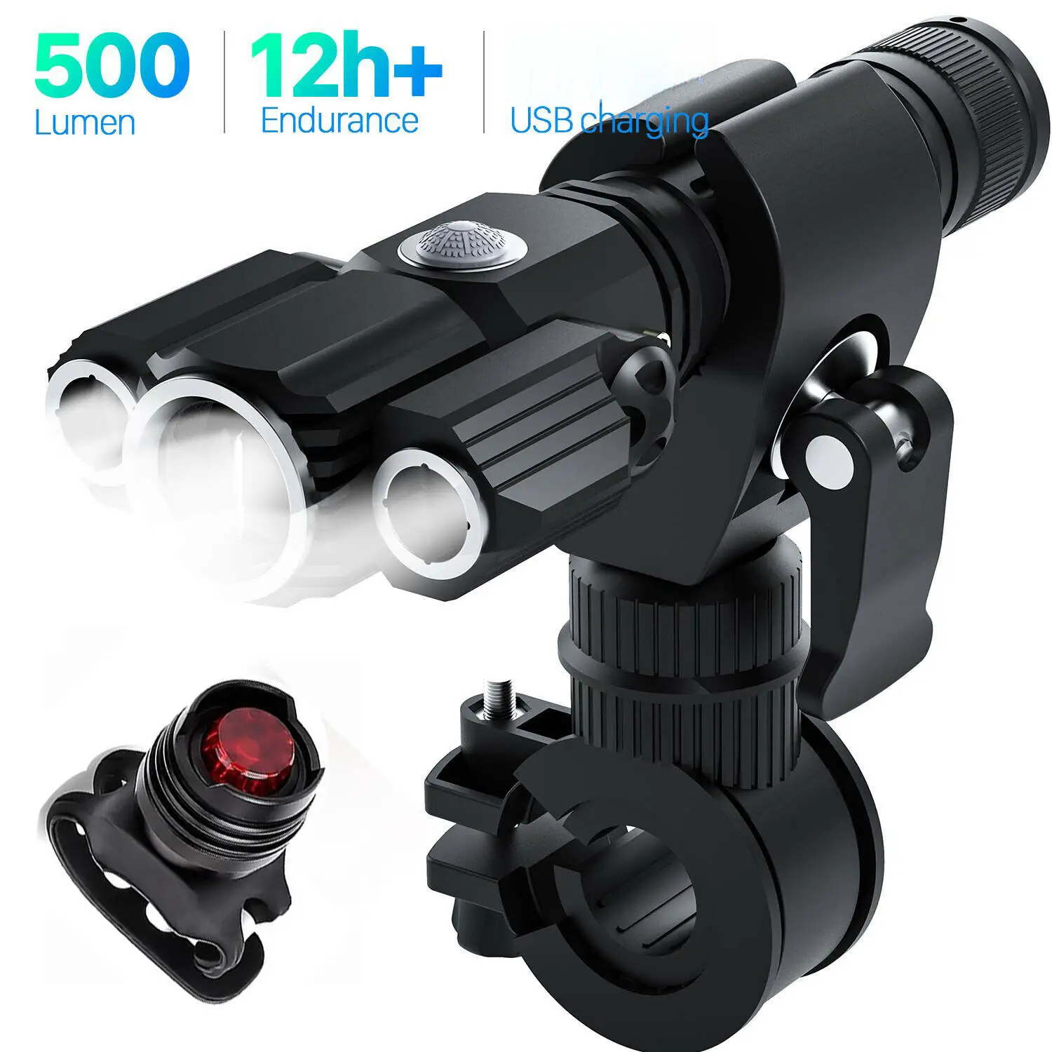 3LED Aircraft Shaped Flashlight Black - Image 5
