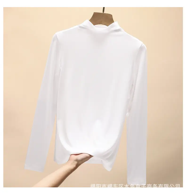 Women's Black Collar T-Shirt Joker Fashion 2022 - Image 11