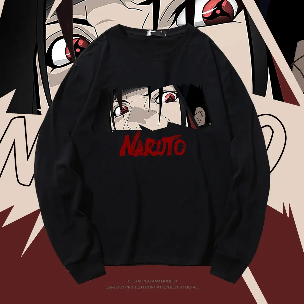 Naruto Printed Pink Long Sleeve T-Shirt for Men - Image 10