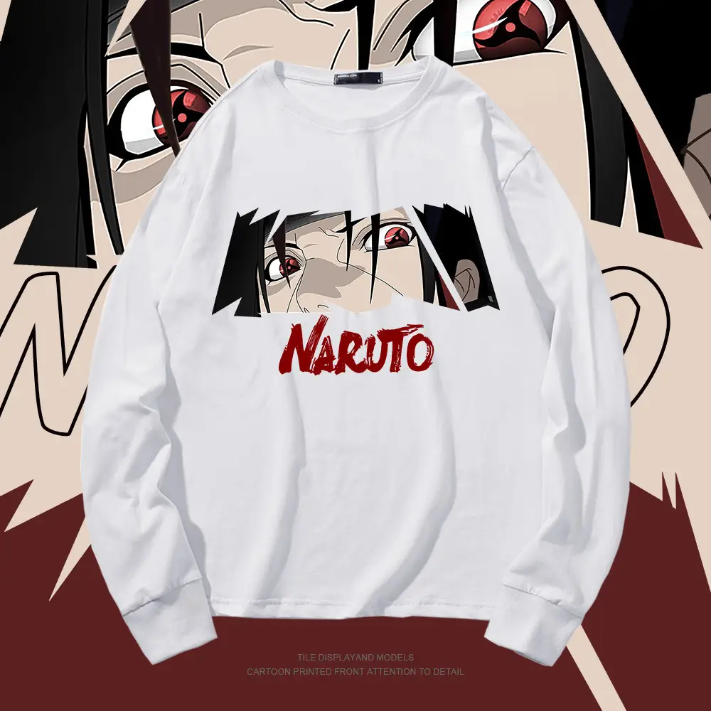 Naruto Printed Pink Long Sleeve T-Shirt for Men - Image 11