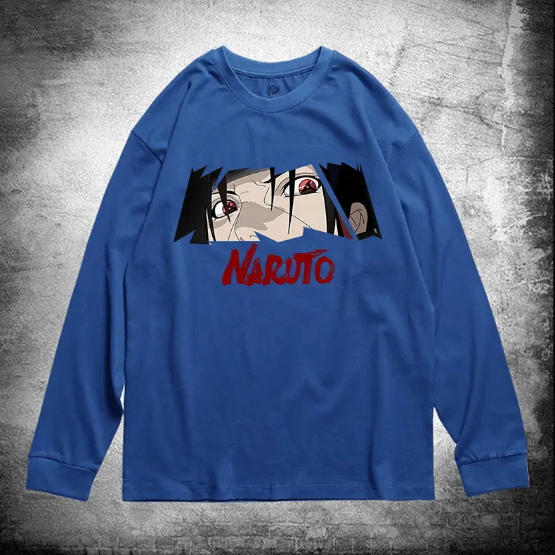 Naruto Printed Pink Long Sleeve T-Shirt for Men - Image 14