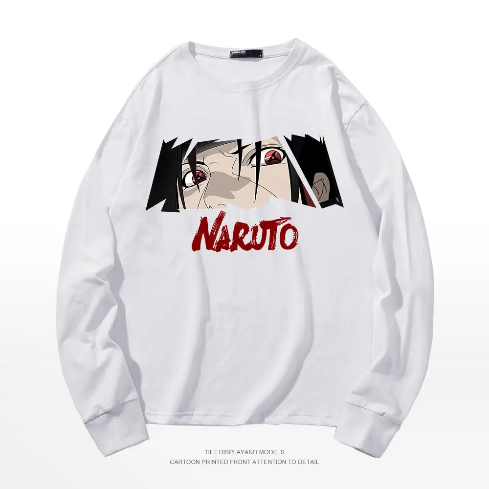 Naruto Printed Pink Long Sleeve T-Shirt for Men - Image 2