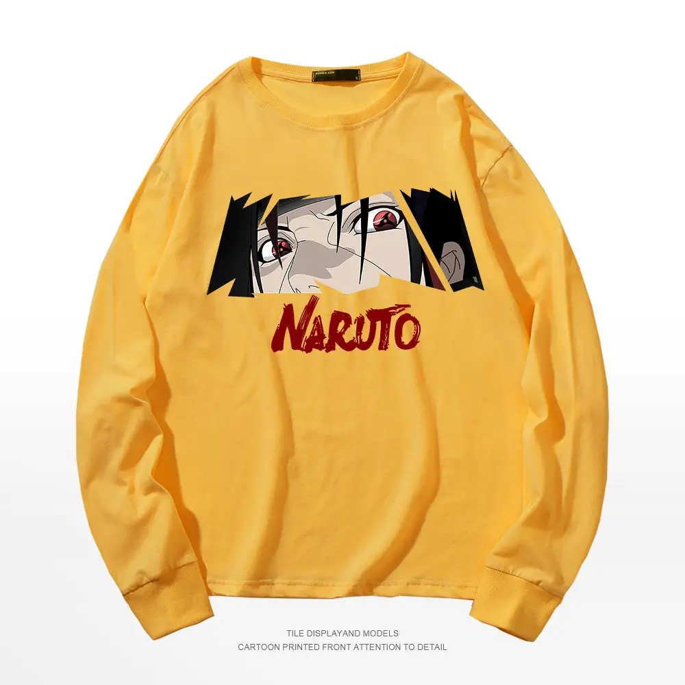 Naruto Printed Pink Long Sleeve T-Shirt for Men - Image 3