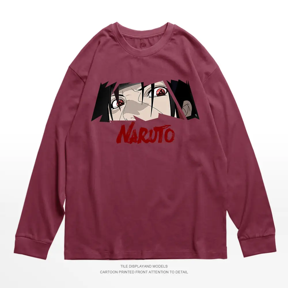 Naruto Printed Pink Long Sleeve T-Shirt for Men - Image 4