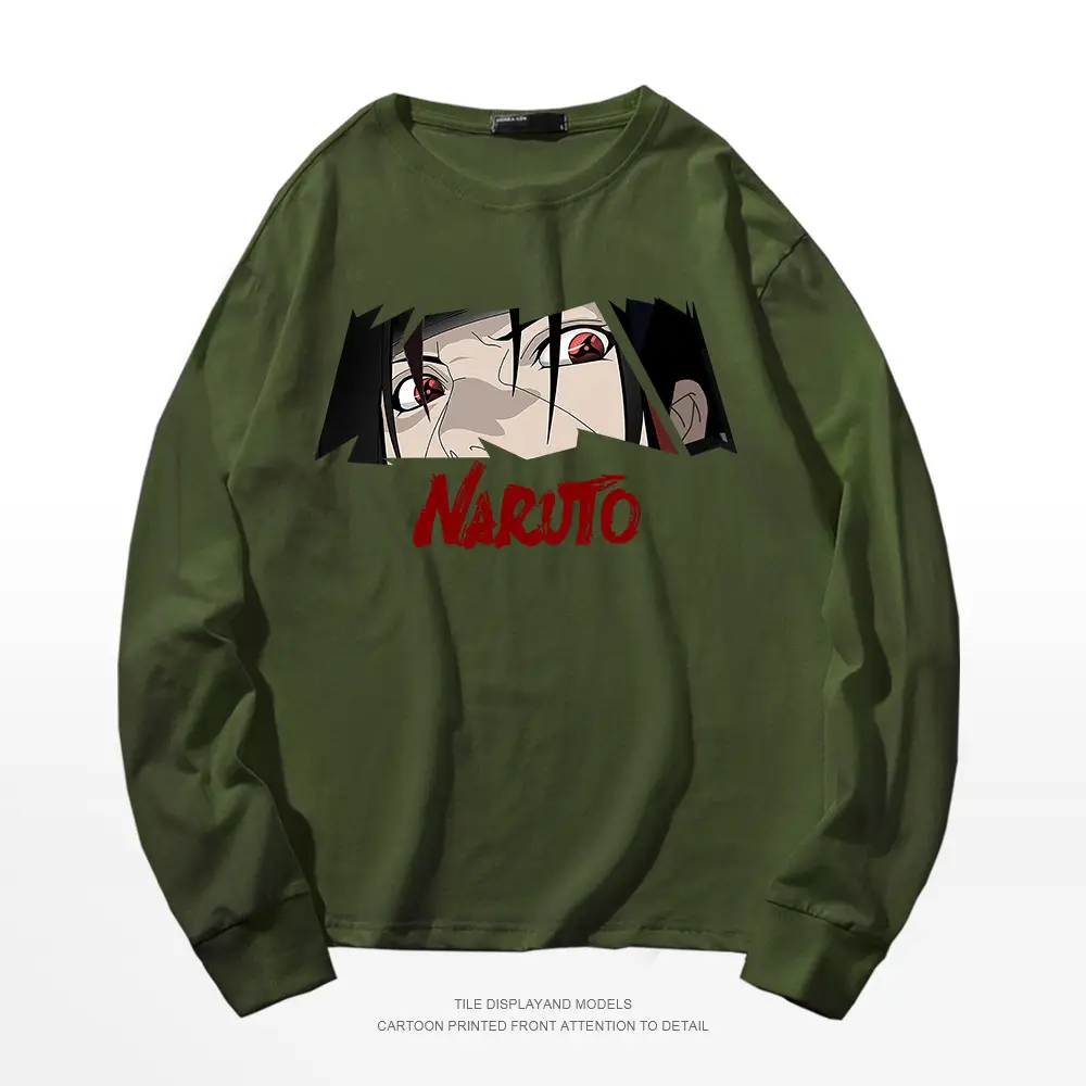 Naruto Printed Pink Long Sleeve T-Shirt for Men - Image 6