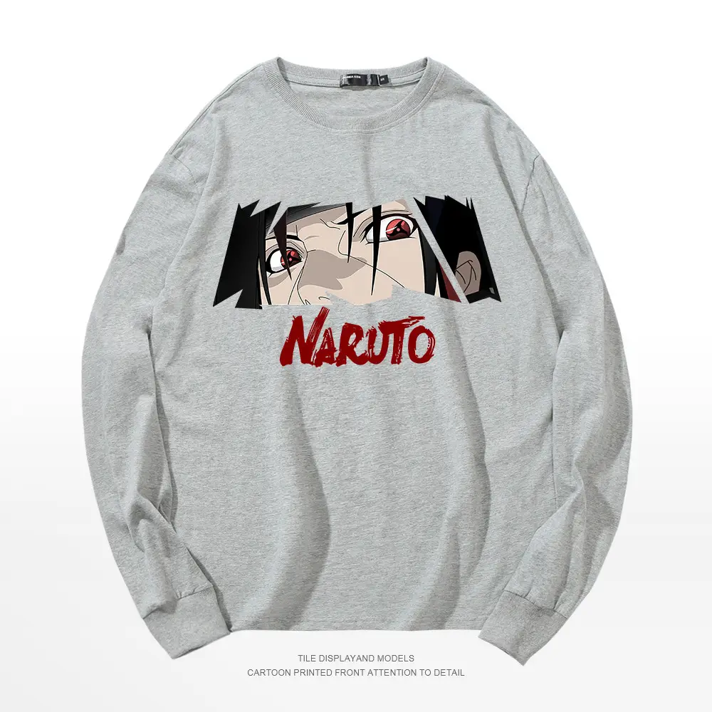 Naruto Printed Pink Long Sleeve T-Shirt for Men - Image 7