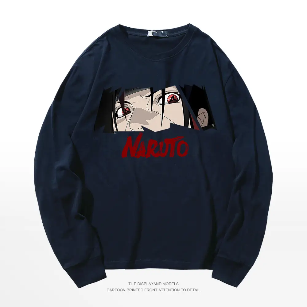 Naruto Printed Pink Long Sleeve T-Shirt for Men - Image 9