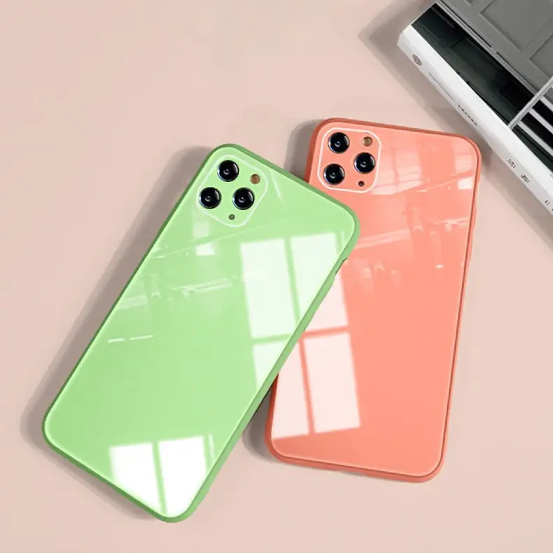 Liquid Glass iPhone Case Green Orange 7816 Lens Cover - Image 4