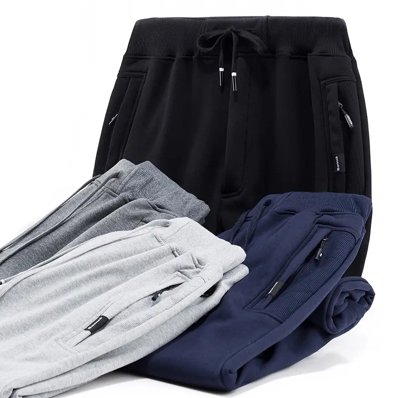 Men's Grey Open Placket Sports Pants Large - Image 6