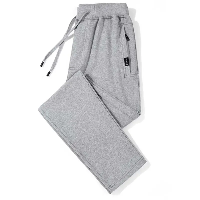 Men's Grey Open Placket Sports Pants Large - Image 3