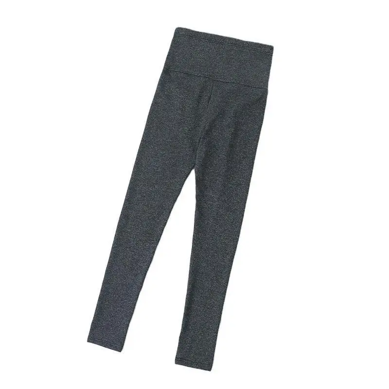 Maternity Belly Support Pants Black Grey Adjustable Leggings - Image 7