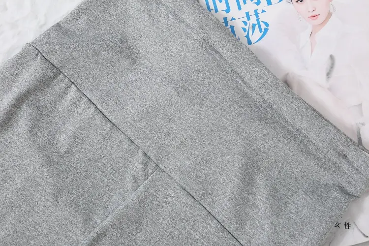 Maternity Belly Support Pants Black Grey Adjustable Leggings — feature 12