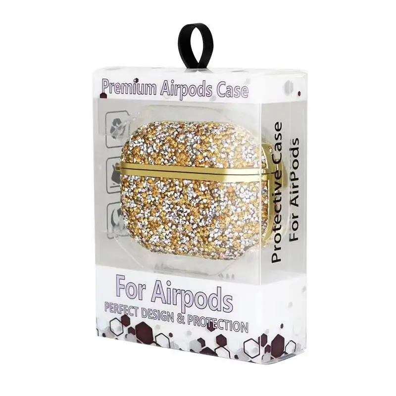 Diamond Encrusted Bluetooth Earphone Case Pink - Image 16