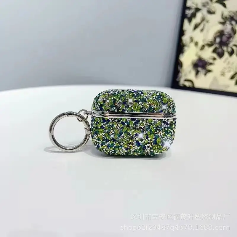 Diamond Encrusted Bluetooth Earphone Case Pink - Image 10