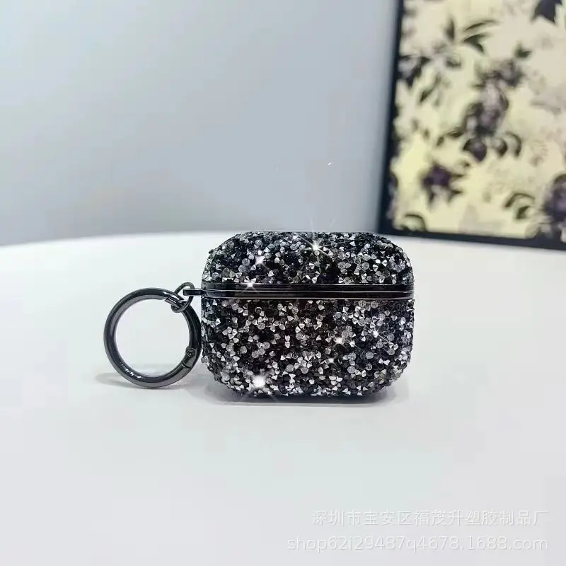 Diamond Encrusted Bluetooth Earphone Case Pink - Image 12
