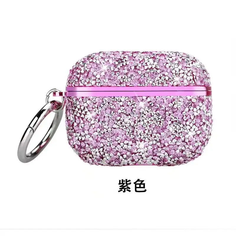 Diamond Encrusted Bluetooth Earphone Case Pink - Image 7
