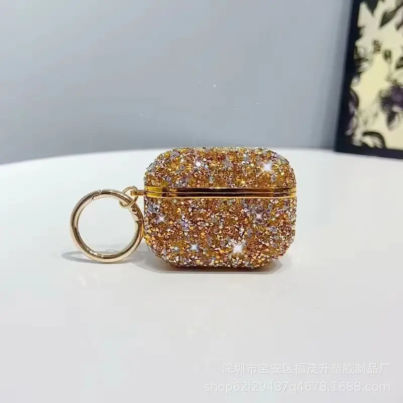 Diamond Encrusted Bluetooth Earphone Case Pink - Image 8