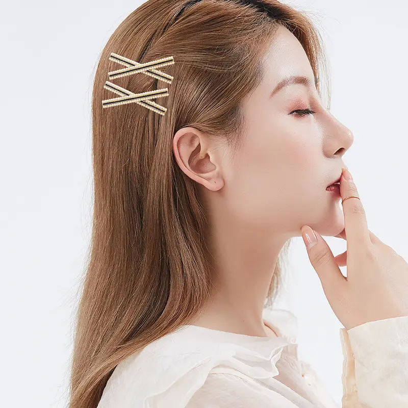 Heart Shaped Pearl Hair Clips for Women - Image 6