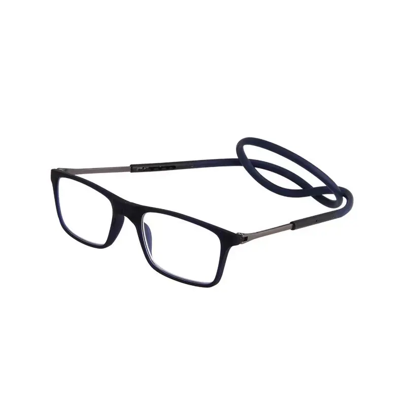 magnetic neck reading glasses TR90 reading glasses telescopic sleeve anti-drop middle-aged and elderly men and women anti-blue light - Image 2