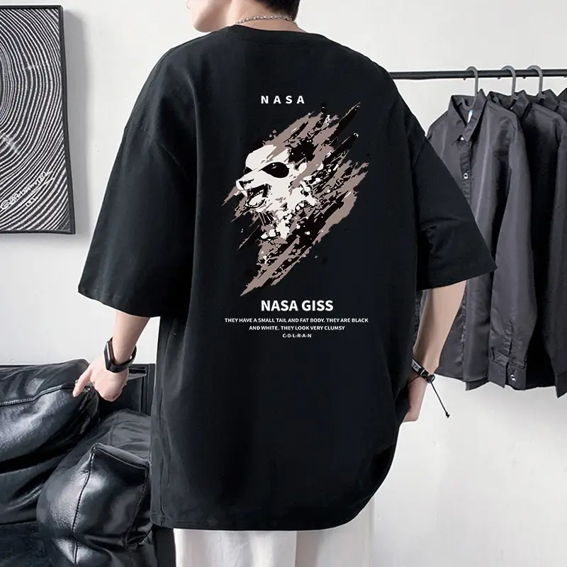 NASA GISS Men Heavy Cotton T-Shirt Off-Shoulder — feature 16