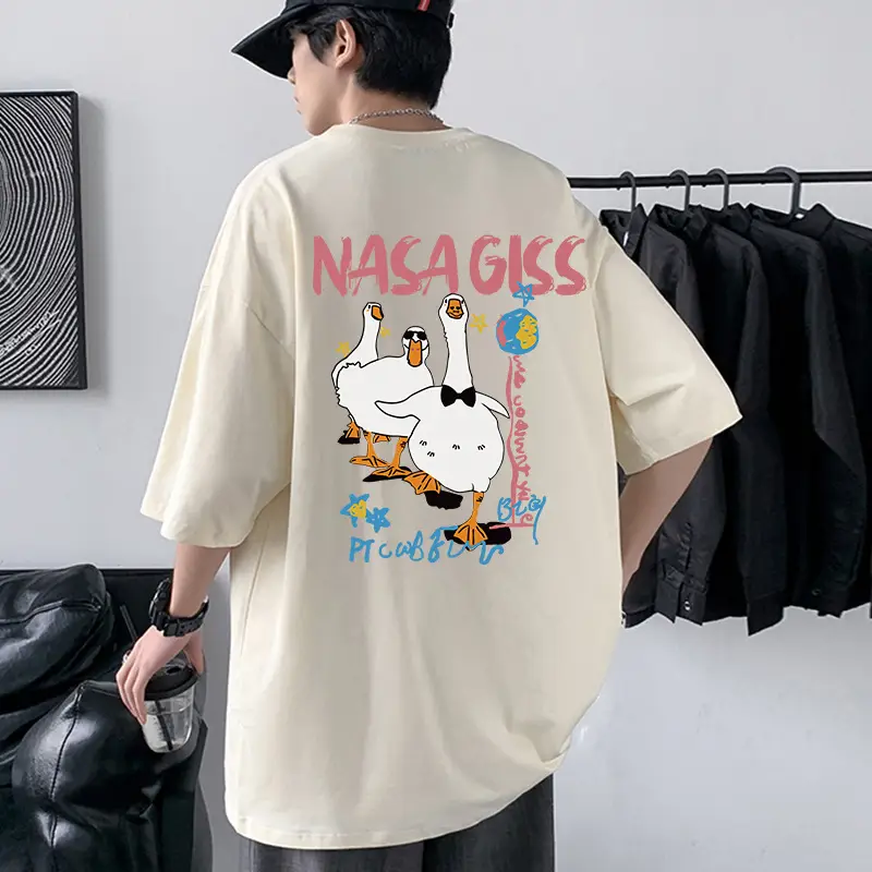NASA GISS Men Heavy Cotton T-Shirt Off-Shoulder - Image 19