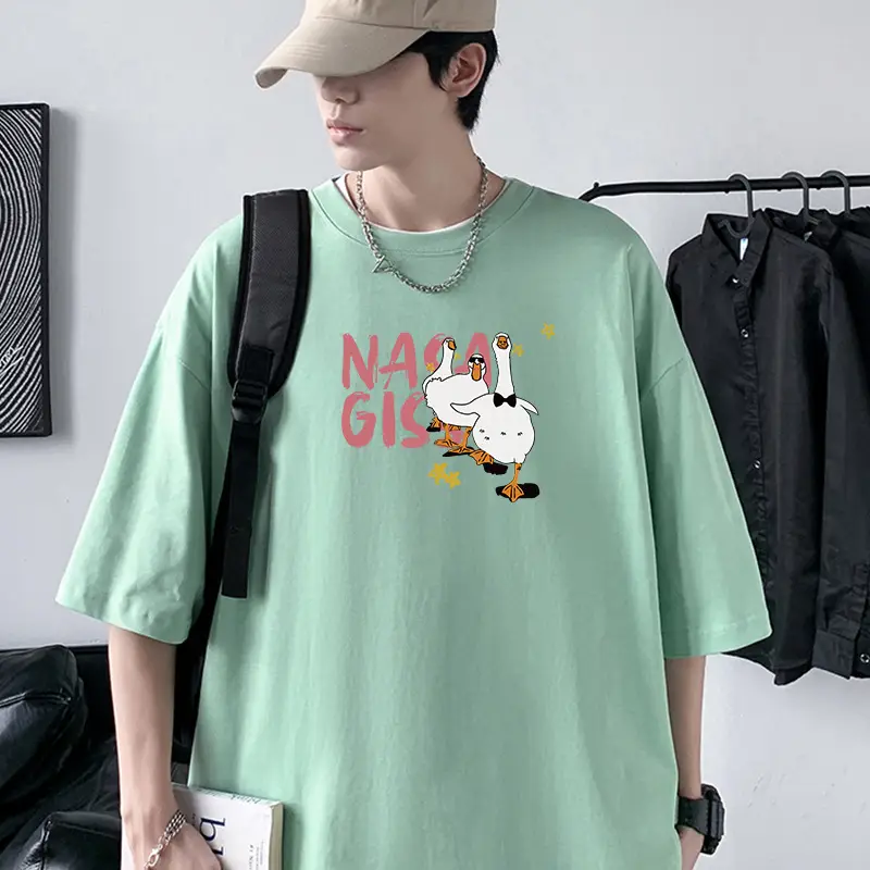 NASA GISS Men Heavy Cotton T-Shirt Off-Shoulder - Image 23