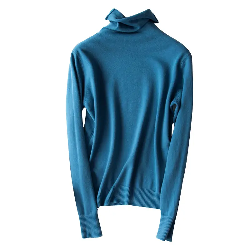Women's 2025 Pile Collar Sweater Yellow Knitted - Image 11