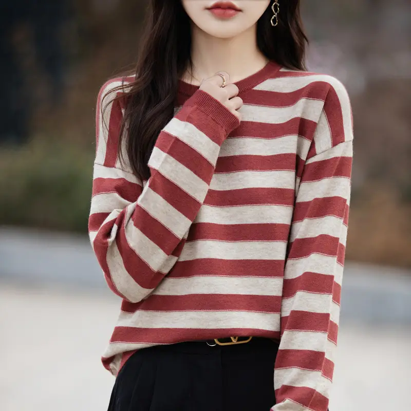 Women's 2025 Pile Collar Sweater Yellow Knitted — feature 12