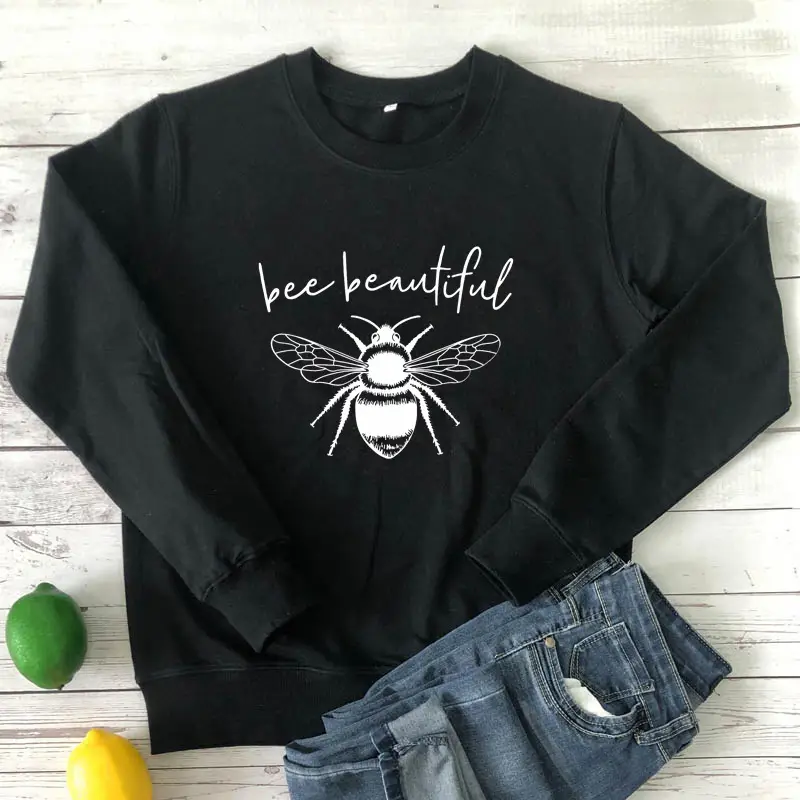 Black Bee Beautiful Round Neck Sweatshirt - Image 2