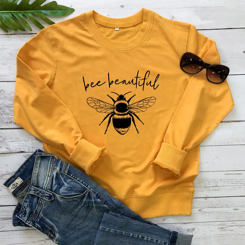 Black Bee Beautiful Round Neck Sweatshirt - Image 3