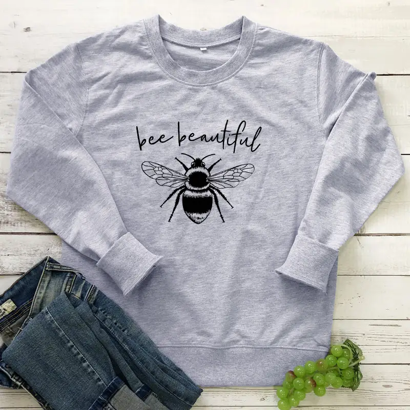 Black Bee Beautiful Round Neck Sweatshirt - Image 4
