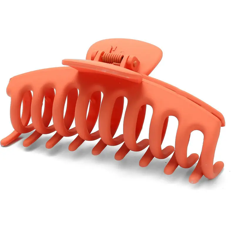 Cross-border Hair Clips Women Sweet Frosted Big Clip Solid Color