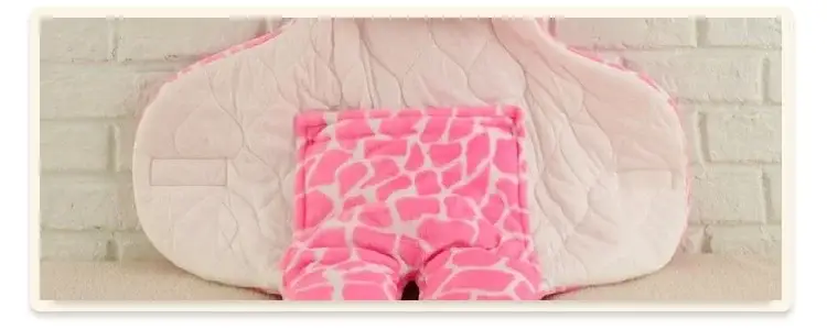 Pink Rabbit-Eared Baby Sleeping Bag Split Leg Swaddle — feature 42