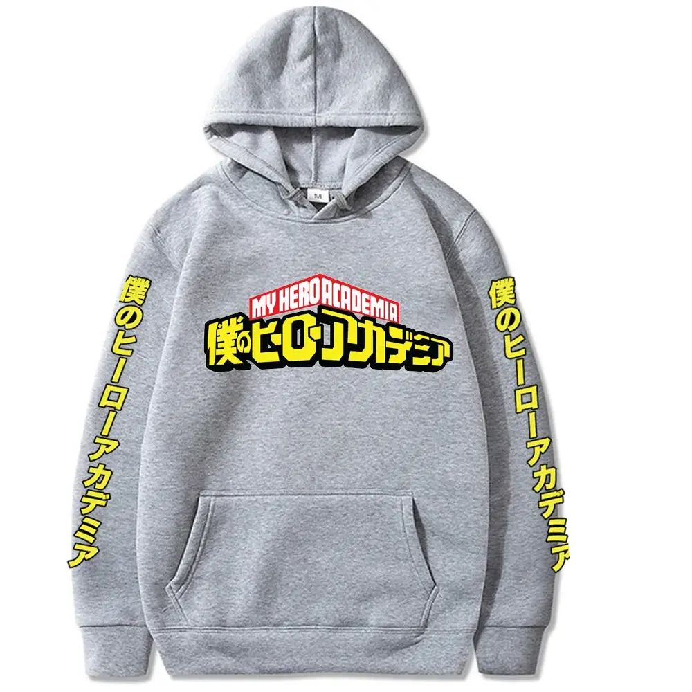 Men's Yellow My Hero Academia Hooded Sweatshirt - Image 4