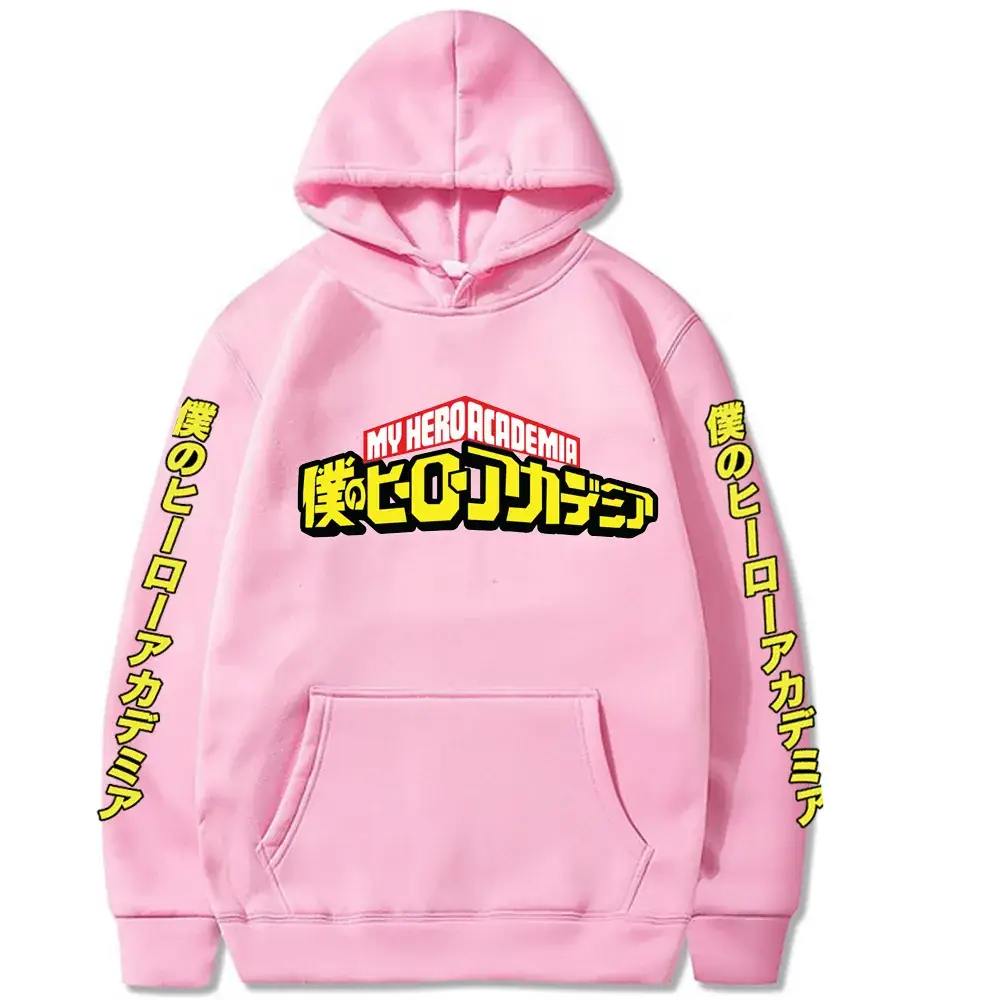 Men's Yellow My Hero Academia Hooded Sweatshirt - Image 6