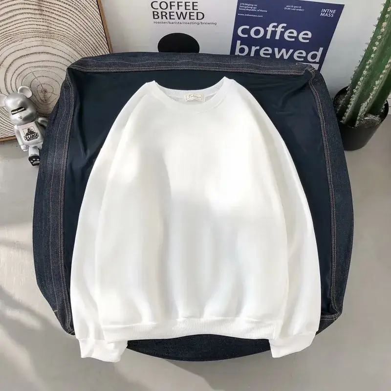 Men's 2020 Cotton Crew Neck T-Shirt White - Image 2