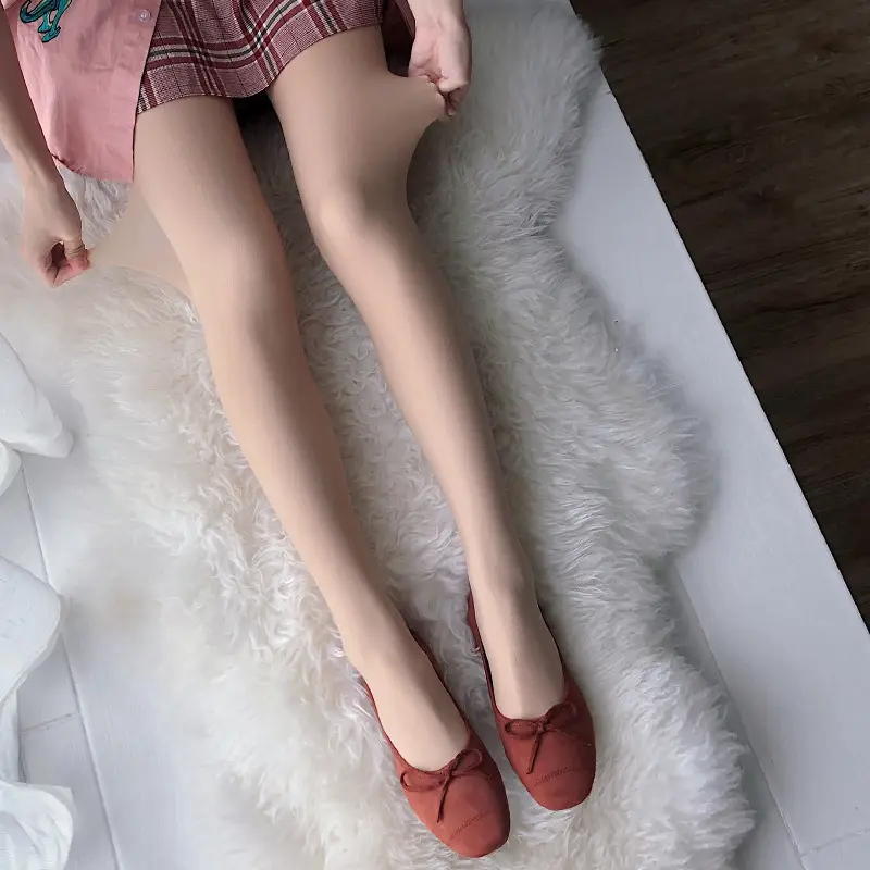 Nude Thin Velvet Bare Leg Panties Women Spring Autumn Winter - Image 2
